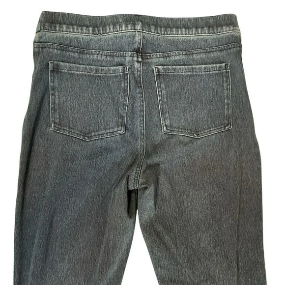 Spanx Slate Blue Pull Up Faux 2 Front Pocket 2 Back Pocket Skinny Jeans Sz LG - Picture 9 of 9